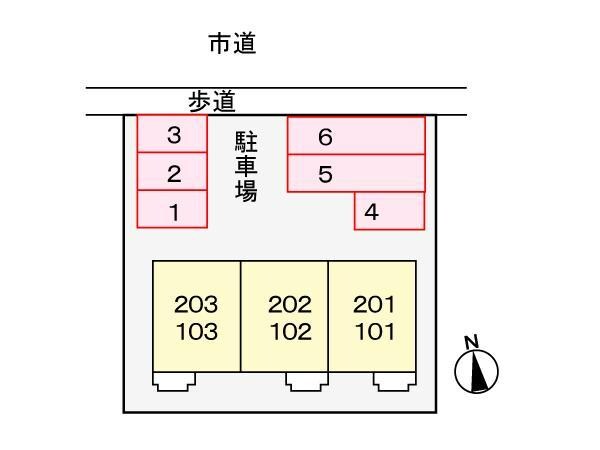 配置図 ペガサス（富塚町）