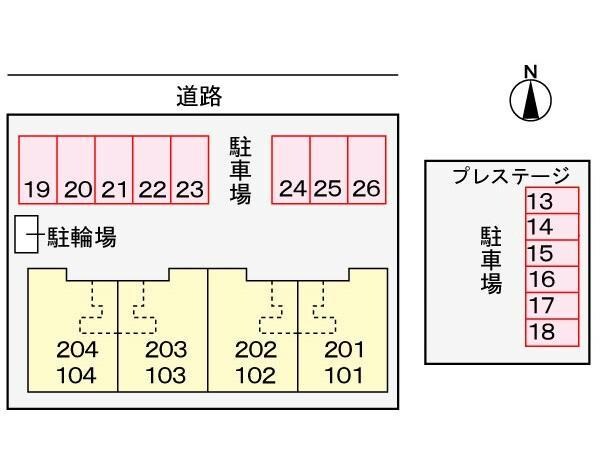 配置図 ローズシティー（今井町）