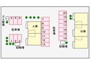 配置図 シャルマンB（山王町）