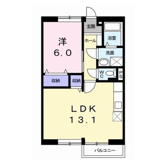 間取図 サンハイムⅢ（連取町）