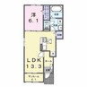フェリス（宮子町） 1LDKの間取り
