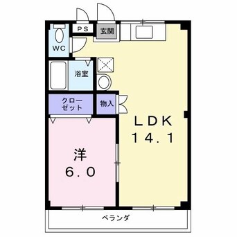 間取図 コミューン　i　WEST（乾町）