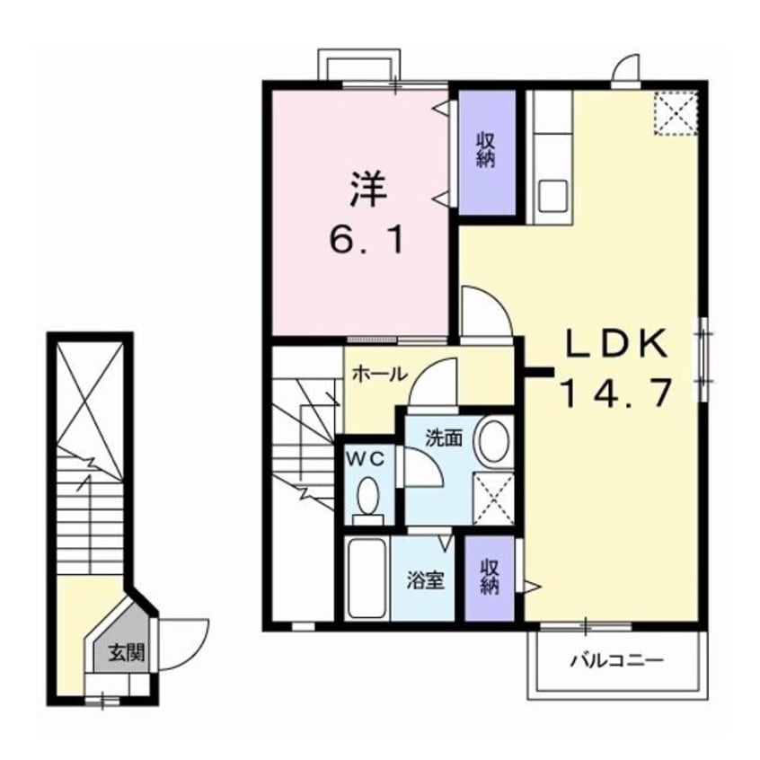間取図 プロムナード（宮子町）