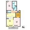 グランテラス宮子B（宮子町） 2LDKの間取り