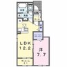 パーク　ヴィラK（連取元町) 1LDKの間取り