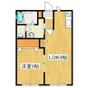 ハイツクレバー（富塚町） 1LDKの間取り