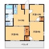 クレベール（国定町2丁目） 3DKの間取り