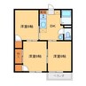 パールハイツB棟（除ヶ町） 3DKの間取り