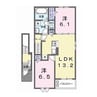 ラピエール（山王町） 2LDKの間取り