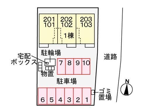 配置図 フロレゾン　桜（末広町）