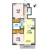 カサ・ルーナ（宮子町） 2LDKの間取り