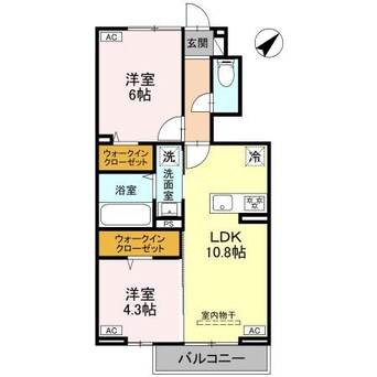 間取図 カサ・ルーナ（宮子町）