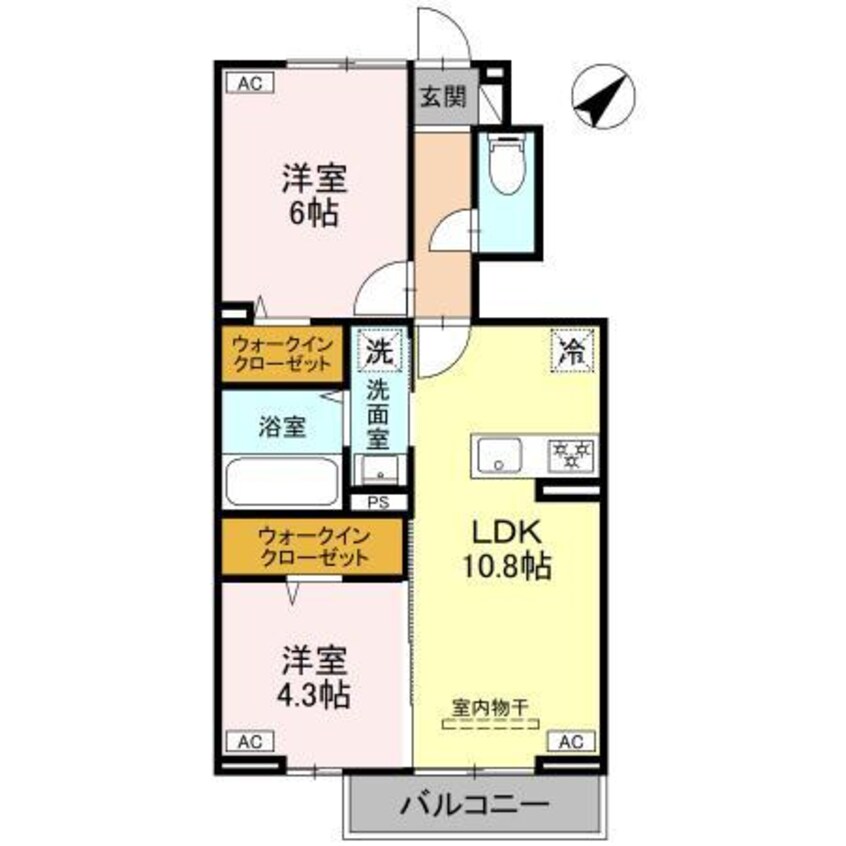 間取図 カサ・ルーナ（宮子町）