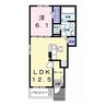 ソラーナA（茂呂町） 1LDKの間取り