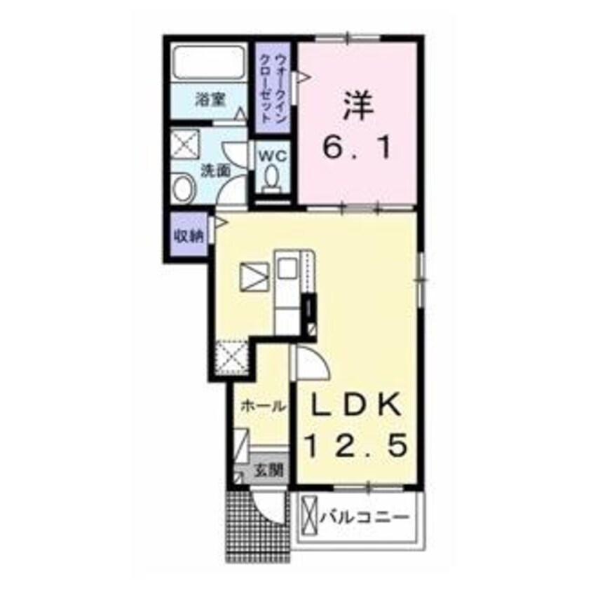 間取図 ソラーナA（茂呂町）
