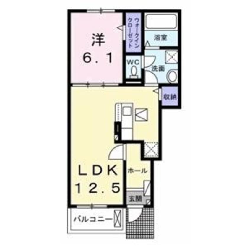 間取図 ソラーナA（茂呂町）