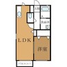 ディアコートD（宮子町） 1LDKの間取り