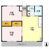MBCハイツA 2LDKの間取り