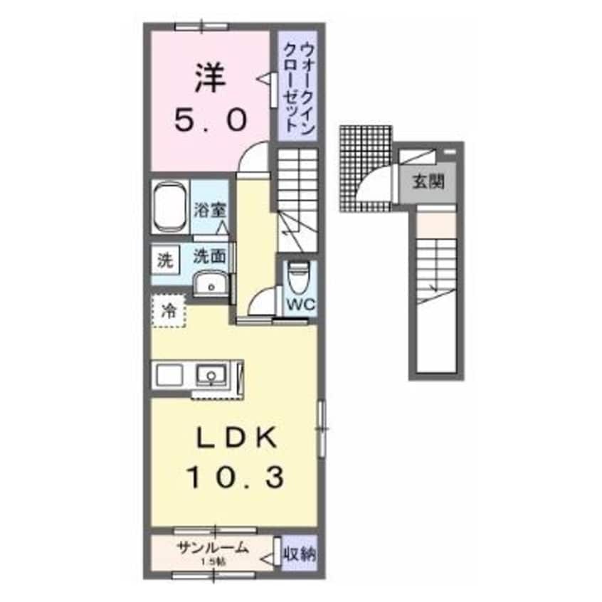 間取図 ルーツショアⅢ