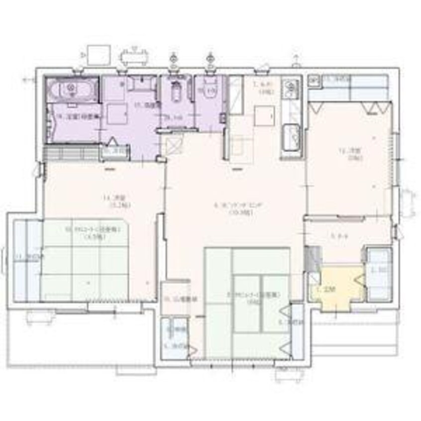 間取図 戸谷塚町貸家