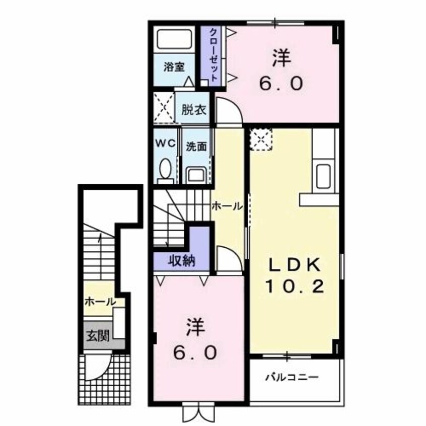 間取図 テラス田園A（市場町）