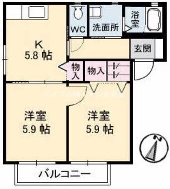 間取図 シャルマン　Ｃ棟