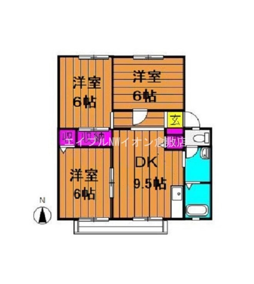 間取図 ウインディア浦田Ａ