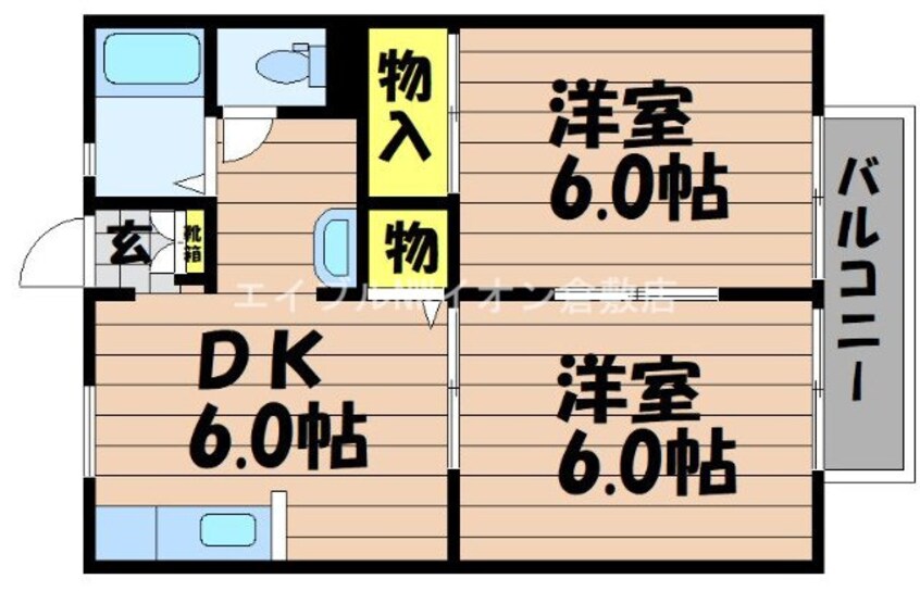 間取図 アメニティハイツB