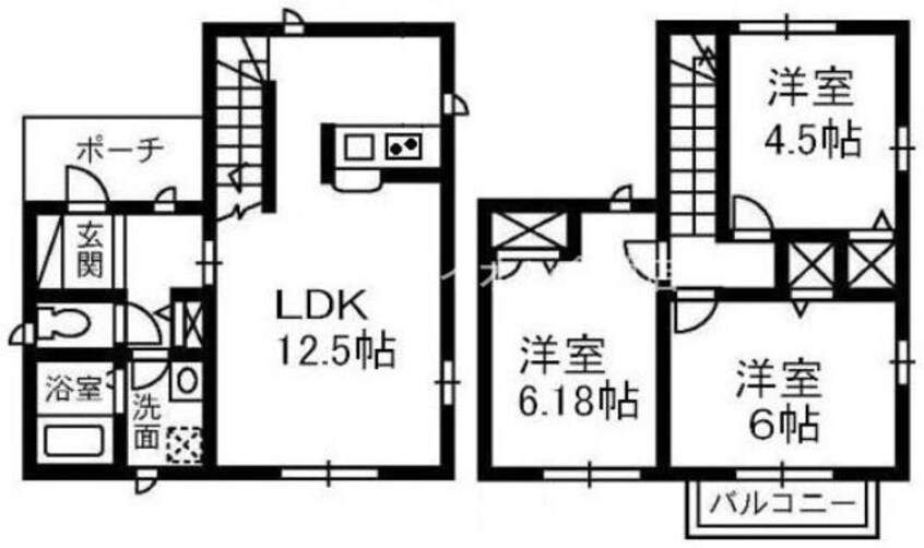 間取図 ウエストリッチベルズ