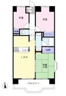 ライオンズマンション倉敷日ノ出町 3LDKの間取り