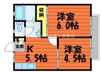 間取図 サンライフ鴨方