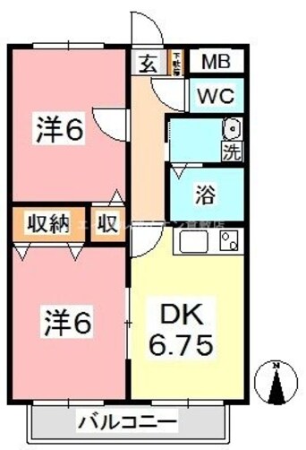 間取図 サンヴィラ鴨方