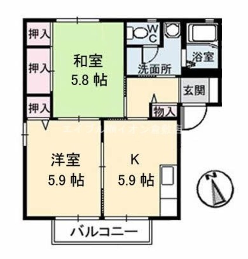 間取図 リバーサイド六本木　Ｃ棟