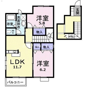 間取図 アプローズＡ