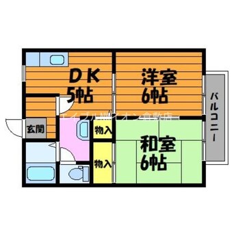 間取図 パストラル藤田　Ｂ