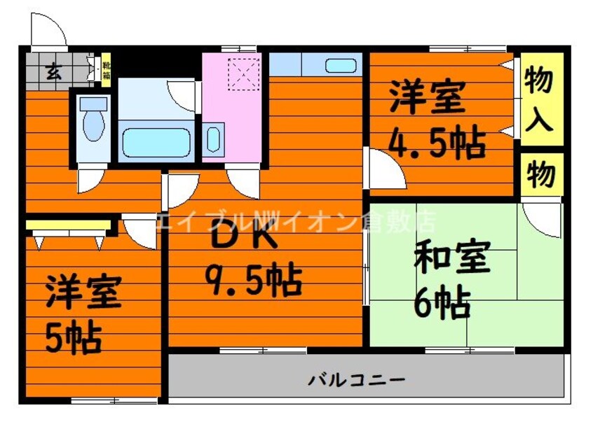 間取図 デューク白楽町Ⅰ