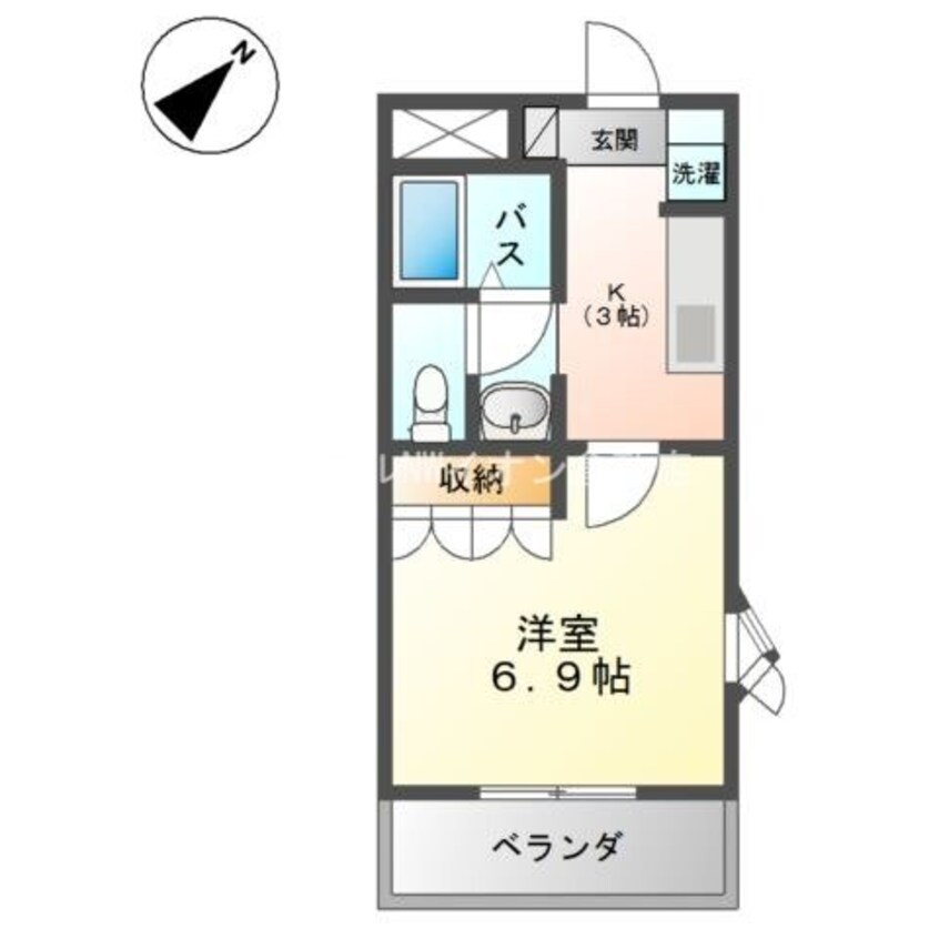 間取図 フルハウス西阿知