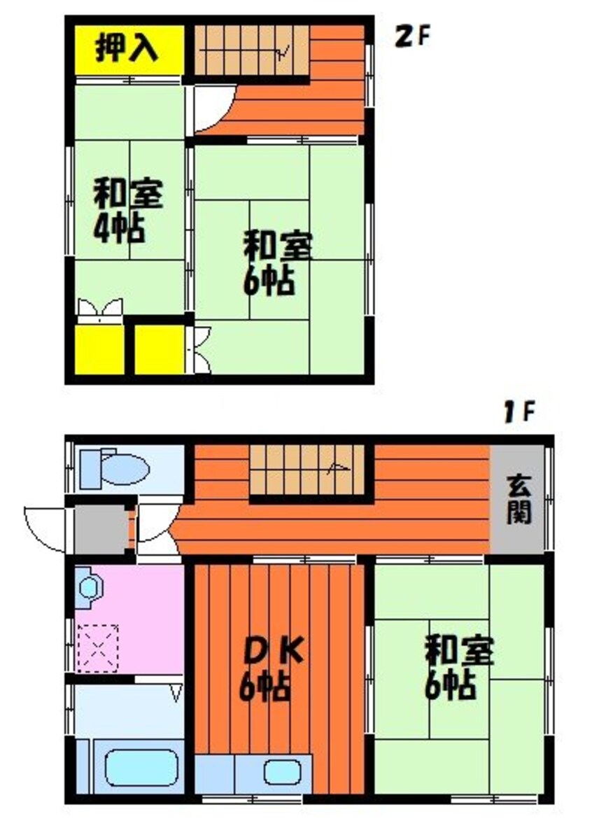 間取図 白神コーポ