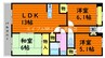 クレストール 3LDKの間取り