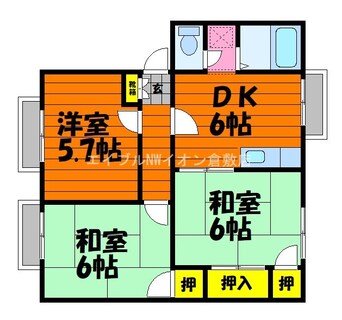 間取図 グランドール大山