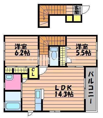 間取図 アクアヴィーヴォ　Ａ棟