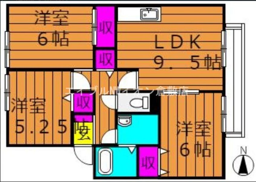 間取図 サンビレッジチェリオB