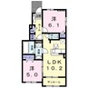 アルキメデス 2LDKの間取り