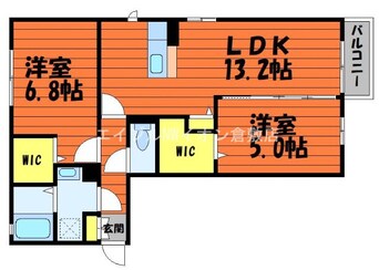 間取図 スカイ・リカーナ　Ｂ