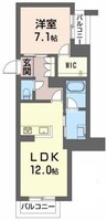 ミヤテラス 1LDKの間取り