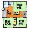 渡辺住宅 3Kの間取り