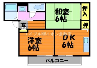 間取図 サンライズ長尾A