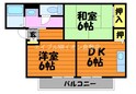 サンライズ長尾Aの間取図