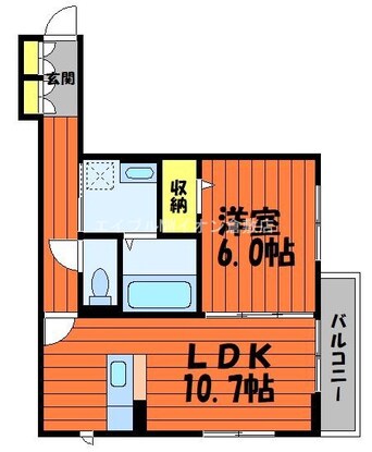 間取図 アルエットロアン