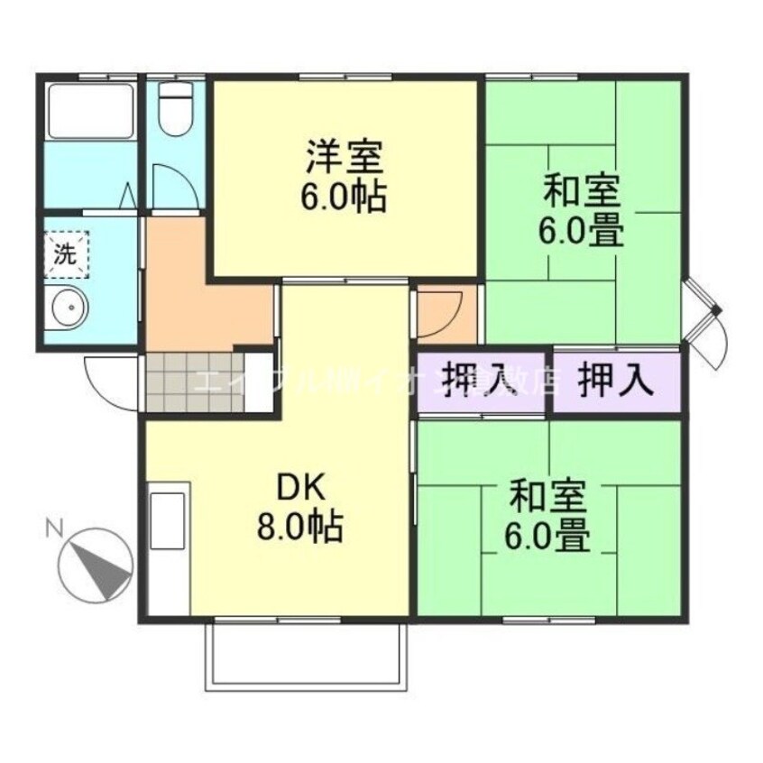 間取図 ハイツタケウチ